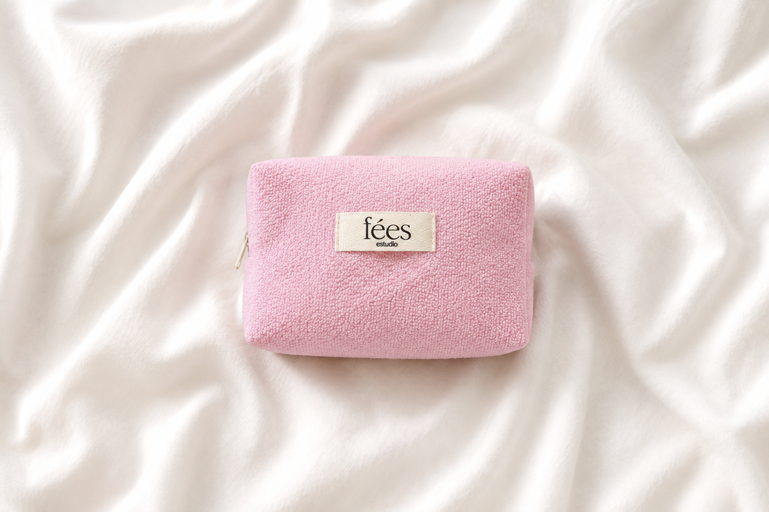 Pouch pink towel